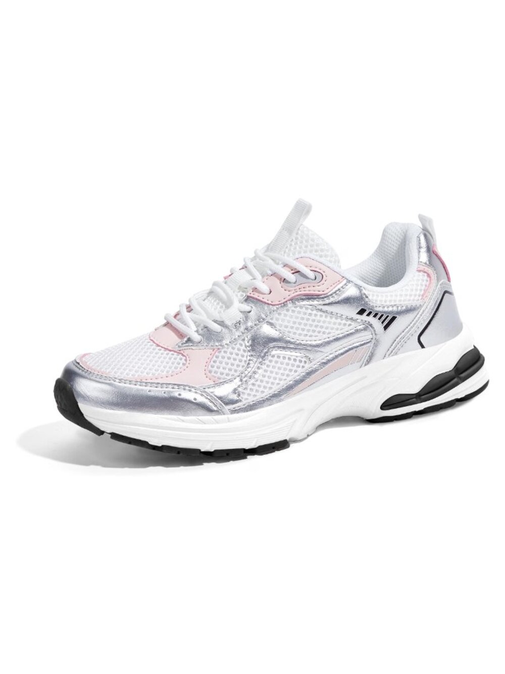 Women's Chunky Fashion Sneakers PU Mesh Upper Lightweight Athletic Walking Shoes